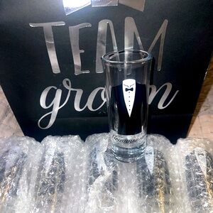 Groomsman Tuxedo Shot Glass